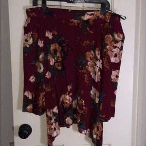 Off the shoulder floral blouse